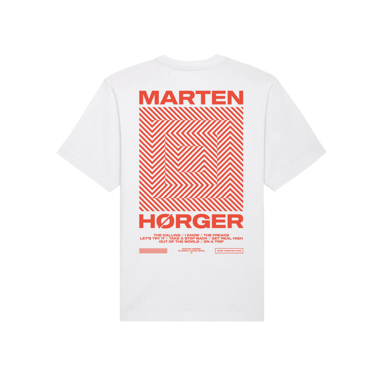 Marten Horger Merch DISCØGRAPHY SHIRT white